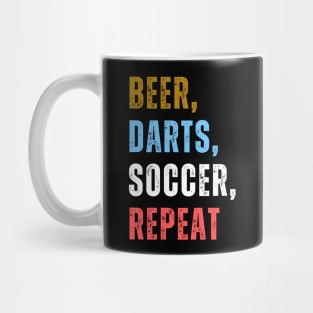 Beer Darts Soccer Repeat Mug